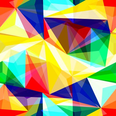 Dikişsiz üçgen desen. vektör arka plan. geometrik soyut