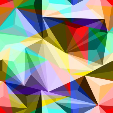 Dikişsiz üçgen desen. vektör arka plan. geometrik soyut