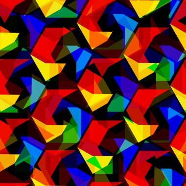 Sorunsuz vektör pentagon arka plan