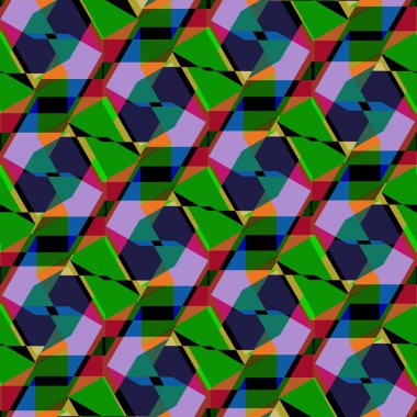 Sorunsuz vektör pentagon arka plan