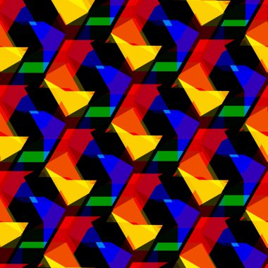 Sorunsuz vektör pentagon arka plan