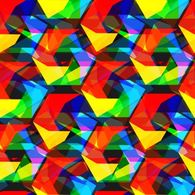 Sorunsuz vektör pentagon arka plan