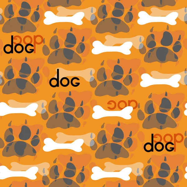 Dog Textile Pattern. Vector seamless. — Stock Vector