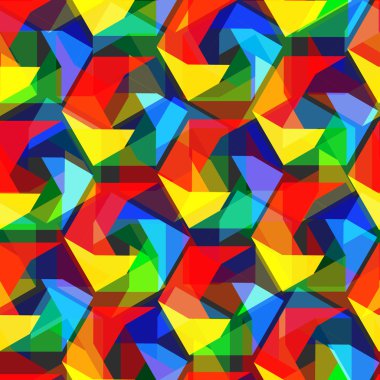 Sorunsuz vektör pentagon arka plan