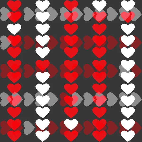 Valentin szívét varrat nélküli mintát — Stock Vector
