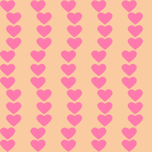 Valentijnsdag naadloze patroon met hart — Stockvector