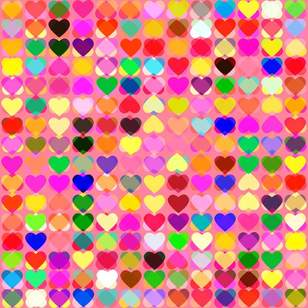 Valentine's seamless pattern with hearts — Stock Vector