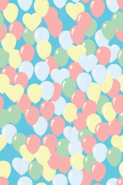 Balonlar desen bir sürü