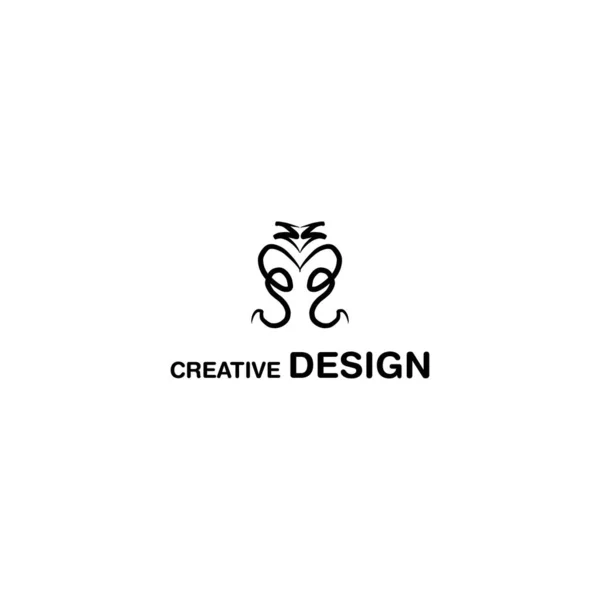 Linea Semplice Creative Logo Design Vector Art Eps10 — Vettoriale Stock