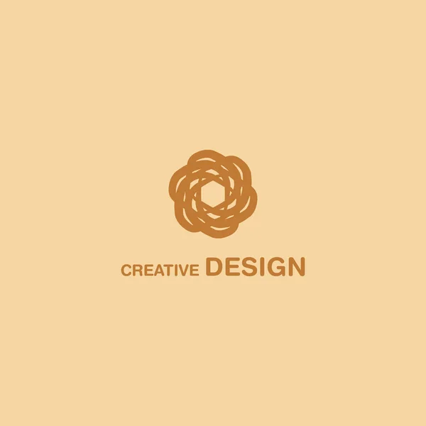 Brown Creative Abstract Logo Design Vector Eps10 — Vetor de Stock