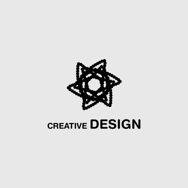 Cool Abstract Star Logo Design Art Eps10 — Stockvector