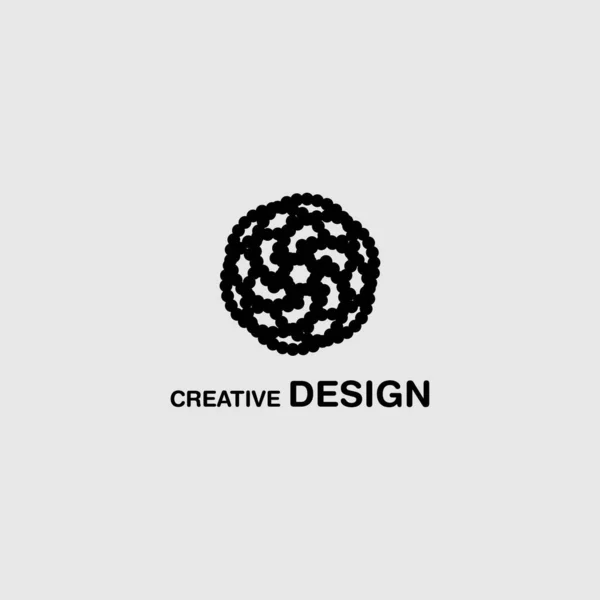 Diseño Elegante Del Logotipo Espiral Aislado Blanco Eps10 — Archivo Imágenes Vectoriales