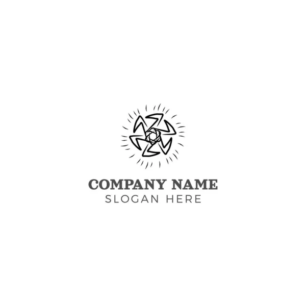 Science Hand Drawn Company Logo Vector Design — Stockový vektor