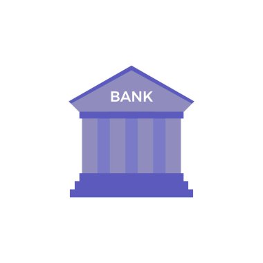 Banka Kavramsal Renk Simgesi Vektör Tasarımı İllüstrasyon E- 10