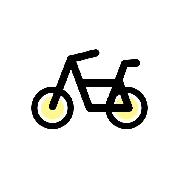 Ícone Bicicleta Conceptual Vector Design Illustration Eps10 — Vetor de Stock