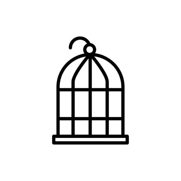 Icône Cage Oiseaux Illustration Vectorielle Conceptuelle Design Eps10 — Image vectorielle