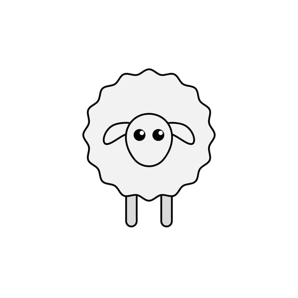 Icône Ovine Illustration Vectorielle Conceptuelle Design Eps10 — Image vectorielle