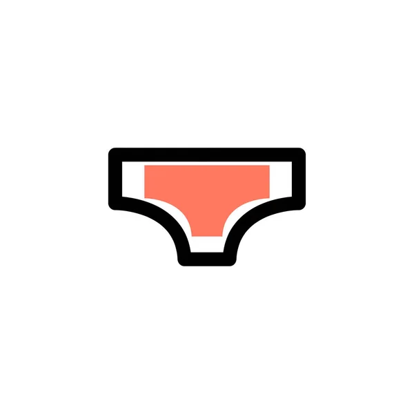 Underwear Conceptual Flat Icon Vector Illustration Design Eps10 — Stock Vector