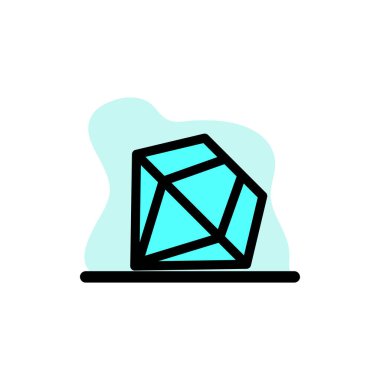 Elmas Simgesi Kavramsal Vektör Tasarımı Çizim Eserleri 10