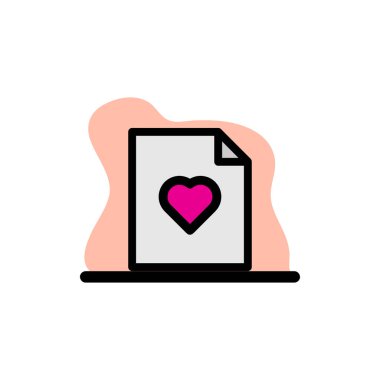 Favori Dosya Simgesi Kavramsal Vektör İllüstrasyon Tasarımı eps10