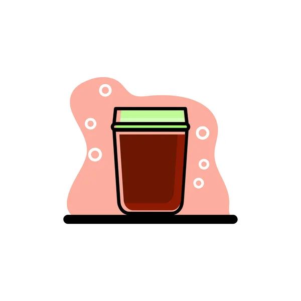 Coffee Drink Icon Conceptual Vector Illustration Design Eps10 — Stock Vector