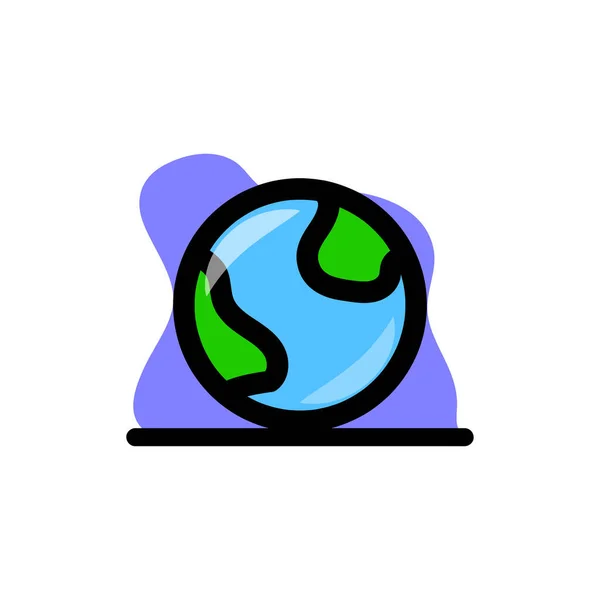 Earth Icon Conceptual Vector Illustration Design Eps10 — Vector de stock