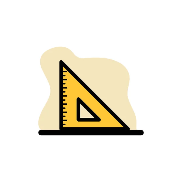 Mathematische Lineal Symbol Konzept Vektor Illustration Design Eps10 — Stockvektor