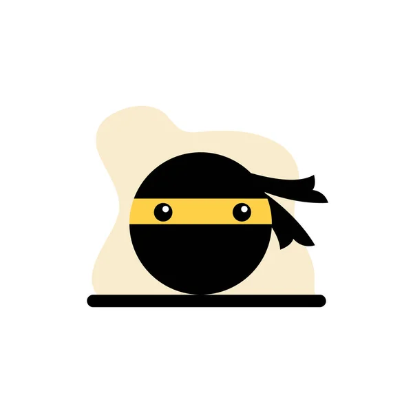 Ninja Icon Expression Vector Illustration Concept Design Eps10 — Stock Vector