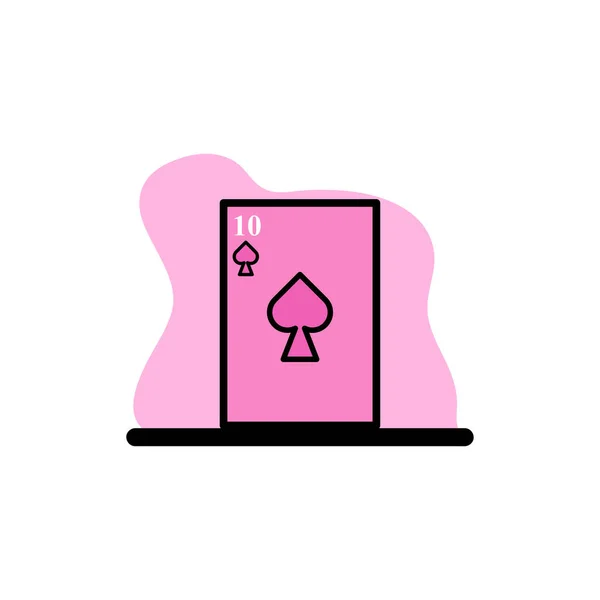 Poker Card Icon Konzeptionelle Vektor Design Illustration Eps10 — Stockvektor