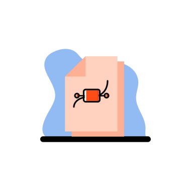 Eğrilik Dosyaları Kavramsal Vektör İllüstrasyon Tasarım Simgesi 10 eps10