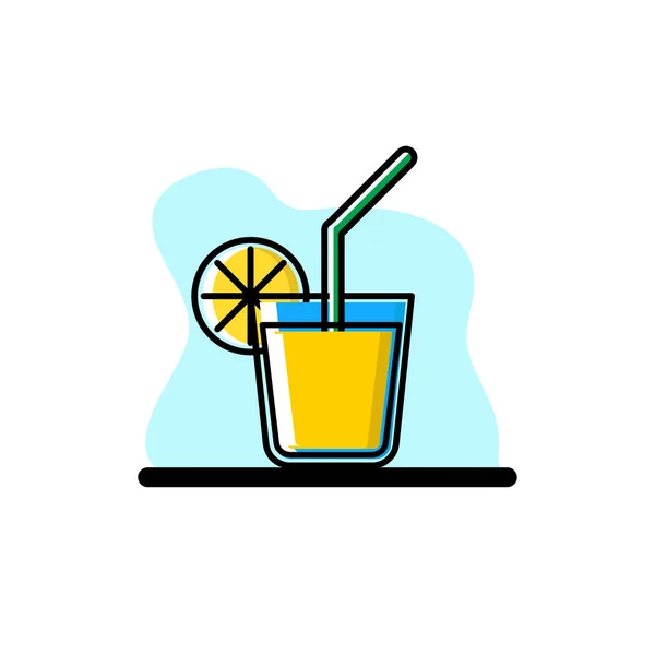 Orange Juice Icon Conceptual Design Illustration Design Eps10 — Stock Vector