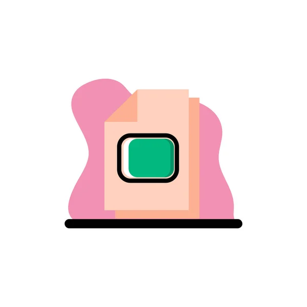 Rounded Rectangle Tool Documents Conceptual Vector Icon Design Illustration Eps10 — 스톡 벡터