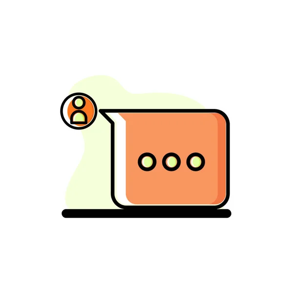 User Comment Vector Illustration Konzept Design Icon Eps10 Ideal Für — Stockvektor