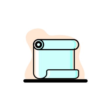 Kağıt Kaydırma Kavramsal Vektör İllüstrasyon Simgesi Tasarımı her amaç için 10 büyük