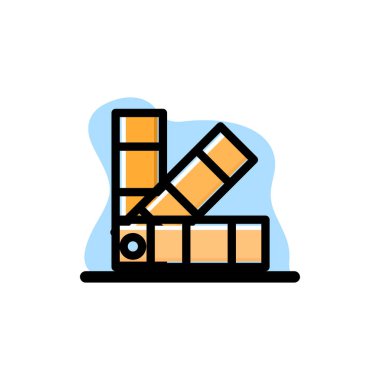 Pantone Kavramsal Vektör Simgesi İllüstrasyon Tasarımı herhangi bir amaç için harika E10