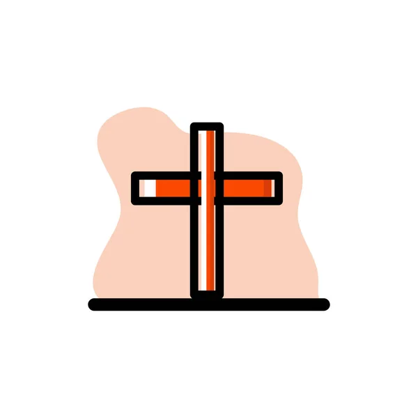 Conceptual Cross Vector Illustration Design Icon Eps10 Świetnie Nadaje Się — Wektor stockowy