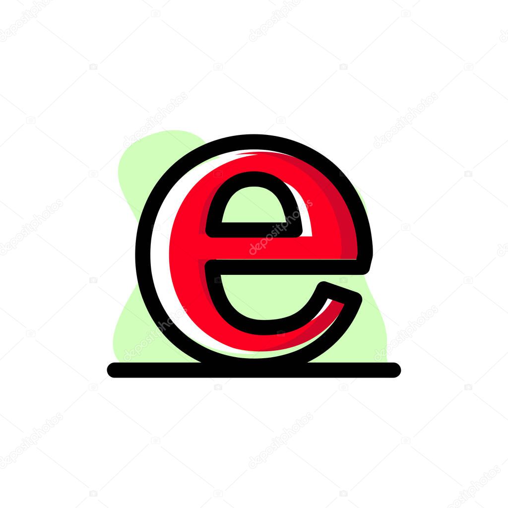 Lowercase Letter E Conceptual Icon Vector Illustration Design Eps10 Great For Any Purposes Larastock Lowercase Letter E Conceptual Icon Vector Illustration Design Eps10 Great For Any Purposes Larastock