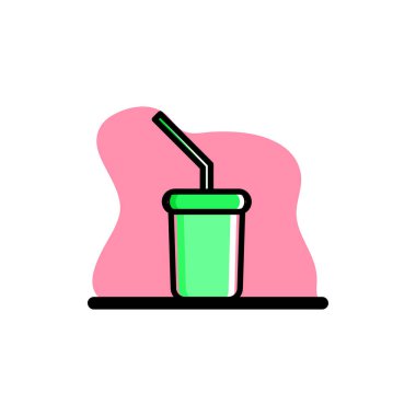 İçecek Kavramsal Vektör İllüstrasyon Tasarım Simgesi 10