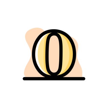 O Harfi Kavramsal Vektör Tasarım Simgesi İllüstrasyon Tasarımı eps10