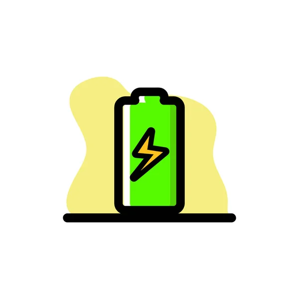 Batterijlading Illustratie Ontwerp Pictogram Design Eps10 — Stockvector