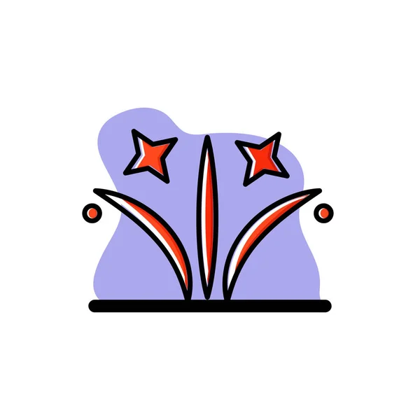 Феєрверк Концептуальна Ікона Векторна Ілюстрація Дизайн Eps10 — стоковий вектор