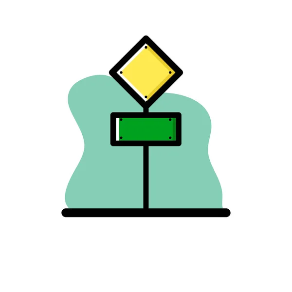 Informationsschild Konzeptueller Vektor Illustration Design Icon Eps10 — Stockvektor