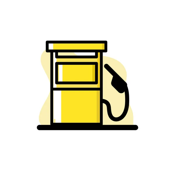 Gás Gasolina Conceptual Vector Ilustração Design Icon Eps10 —  Vetores de Stock