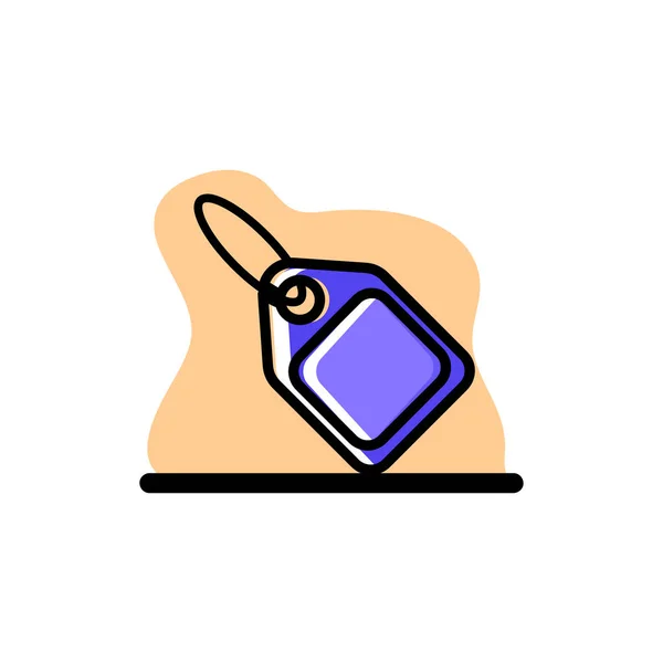Blue Tag Label Konzeptueller Vektor Illustration Design Icon Eps10 — Stockvektor