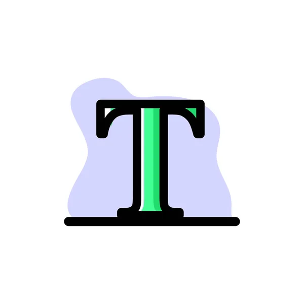 Conceptual Letter Icon Illustration Design Vector Eps10 — Stock Vector
