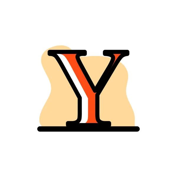 コンセプチュアルな文字 YベクトルイラストデザインアイコンEps10 — ストックベクタ