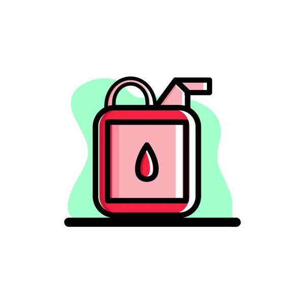 Gas Blut Flaschen Vektor Illustration Design Ikone Konzeptionelle Eps10 — Stockvektor