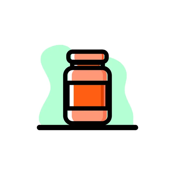 Medikamentenflasche Konzeptionelle Vektor Design Icon Illustration Eps10 Ideal Für Jeden — Stockvektor