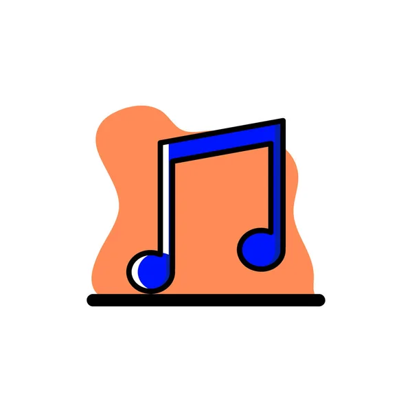 Music Note Conceptual Vector Icon Design Illustration Eps10 Idéal Pour — Image vectorielle