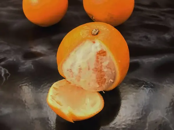 Naranjas Naranjas Llenas Vitaminas —  Fotos de Stock